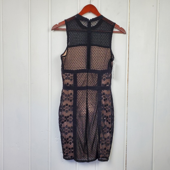 Ali & Jay Los Angeles Hola Mamacita Black Lace Nude Lining Sleeveless Mini Dress - Picture 5 of 10